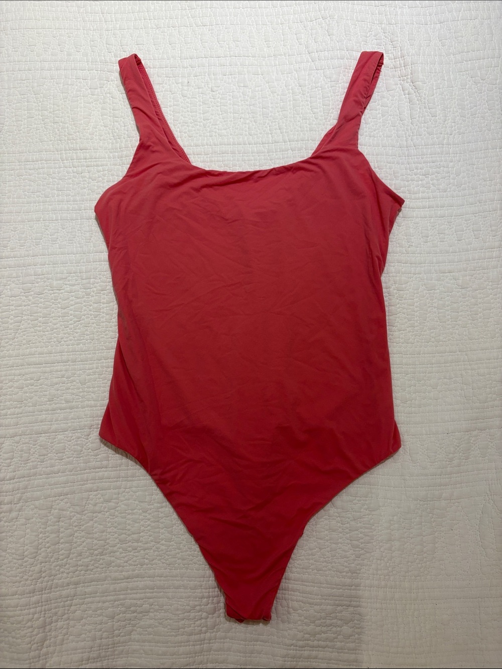 Classic Coral Thong Body Suite